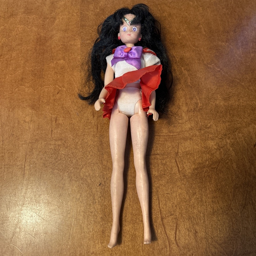 Irwin Toy Sailor Mars Fashion Doll 2000 Sailor Moon Black Hair Outfit J6